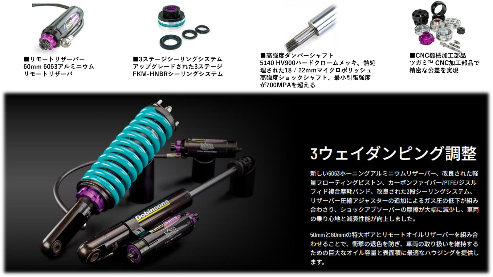 Dobinsons サスペンションキット ハイラックス GUN125 2.0インチUP
