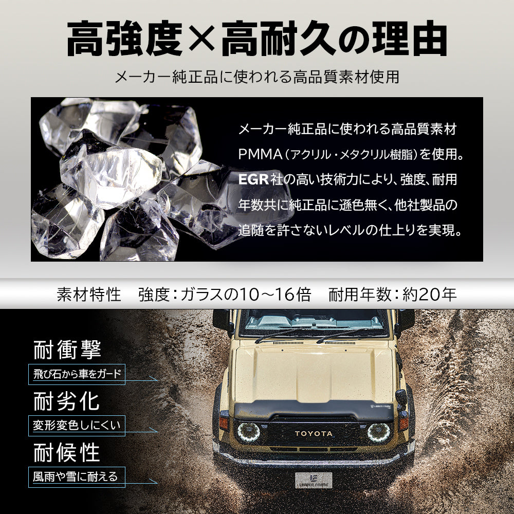 みんカラ大賞受賞】ランドクルーザー70 バグガード GDJ76 ランクル76
