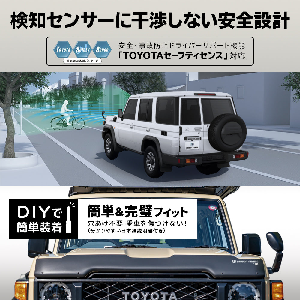 ランドクルーザー70 バグガード GDJ76 ランクル76 再再販 みんカラ大賞受賞】ランドクルーザー70 バグガード GDJ76 ランクル76