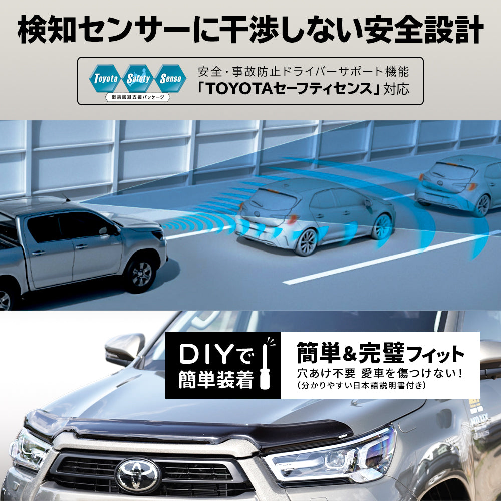 みんカラ大賞受賞】ハイラックス 後期 バグガード（Airplex製）