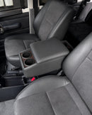 [Resale Rankle 70 Exclusive] Armrest Console Box with Drink Holder Black x Gray Leather Wood Style Land Cruiser 70 GDJ76W Center Armrest Custom Parts