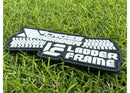 【コラボパッチ】CROSS MEMBER x LADDER FRAME 車 ワッペン ホワイト