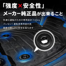 ハイラックス GUN125 ラバーマット フロアマット ゴム製 防水 滑り止め オーストラリア純正 TOYOTA