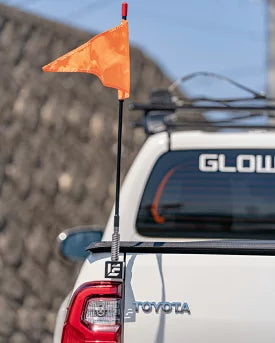 TOYOTA ブラック アンテナ　フラッグポールアンテナ フラッグポール アンテナ ブラックポール 3フィート