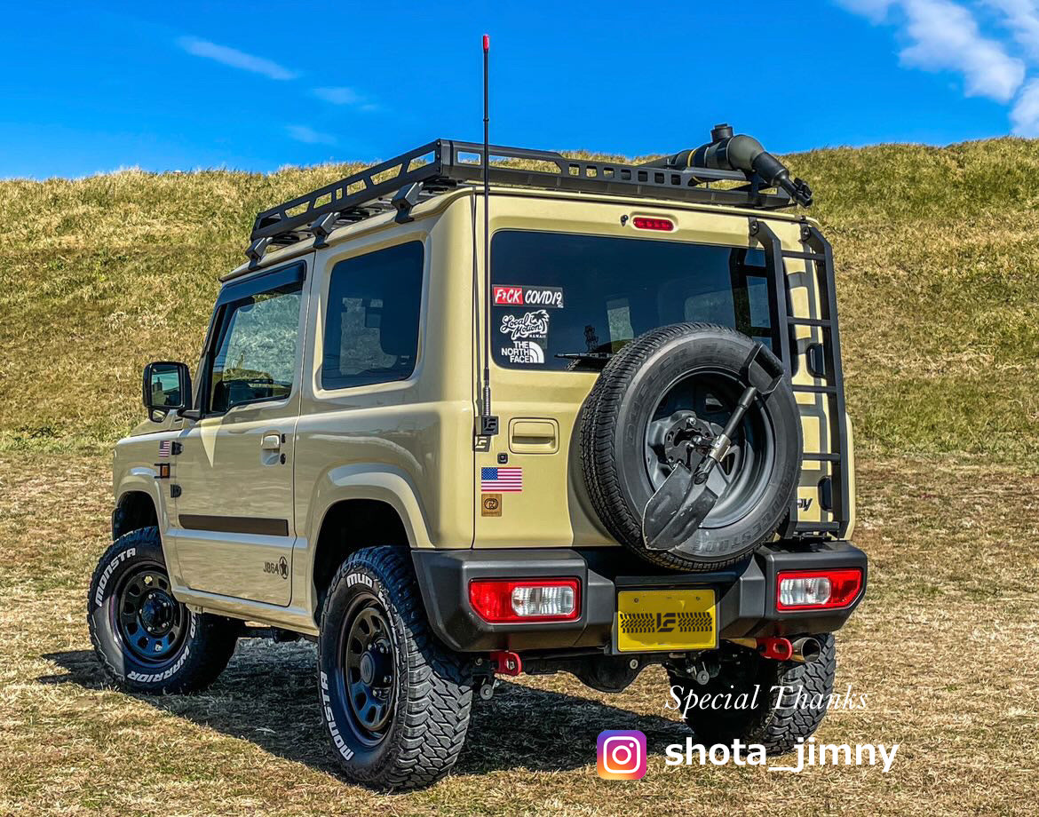 ジムニー-フラッグポールステー-アンテナ基台-専用台座-ポールスタンド